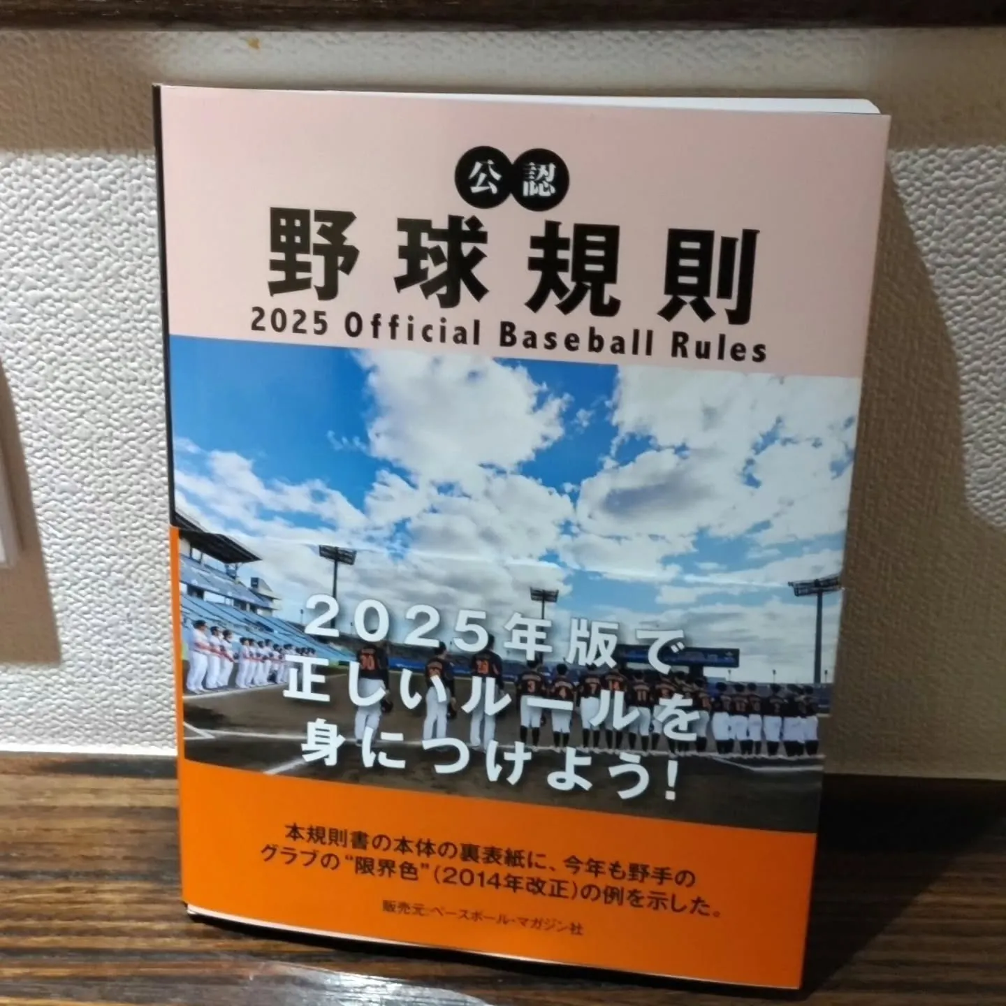野球規則買ってみた⚾️